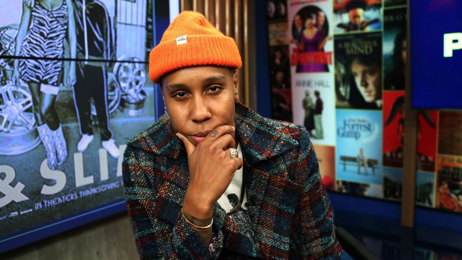 PHOTO: Lena Waithe appears on "Popcorn with Peter Travers" at ABC News studios, November 19, 2019, in New York City.