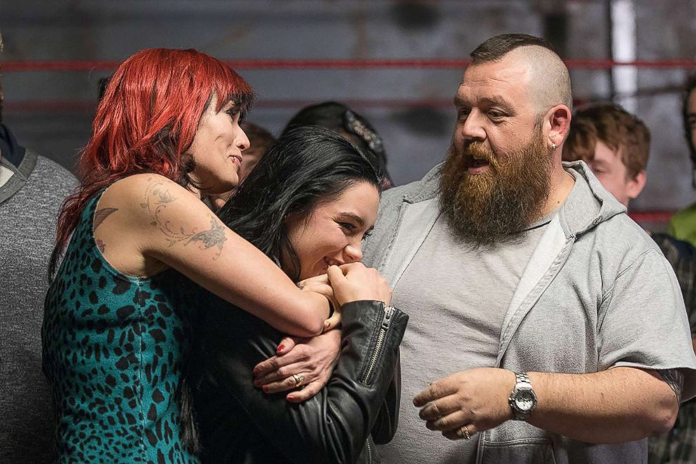 PHOTO: Nick Frost, Lena Headey, and Florence Pugh appear in "Fighting with My Family."