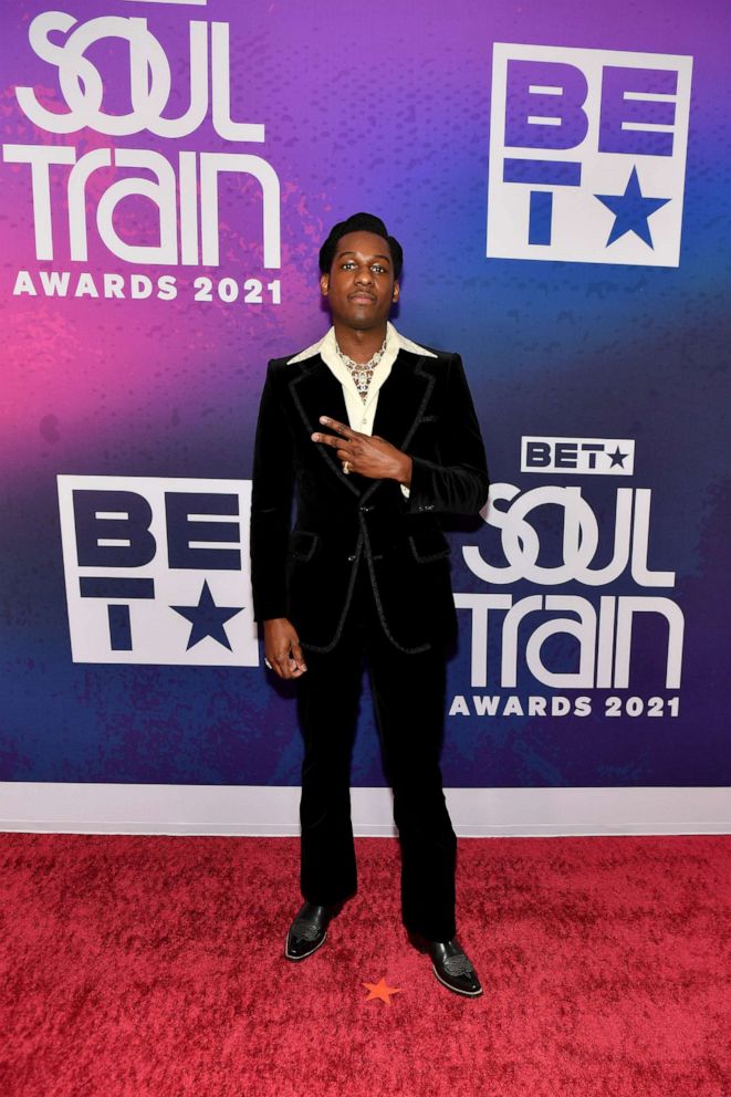 PHOTO: Leon Bridges attends The 2021 Soul Train Awards presented by BET at the world famous Apollo theater in New York City on Nov. 20, 2021.