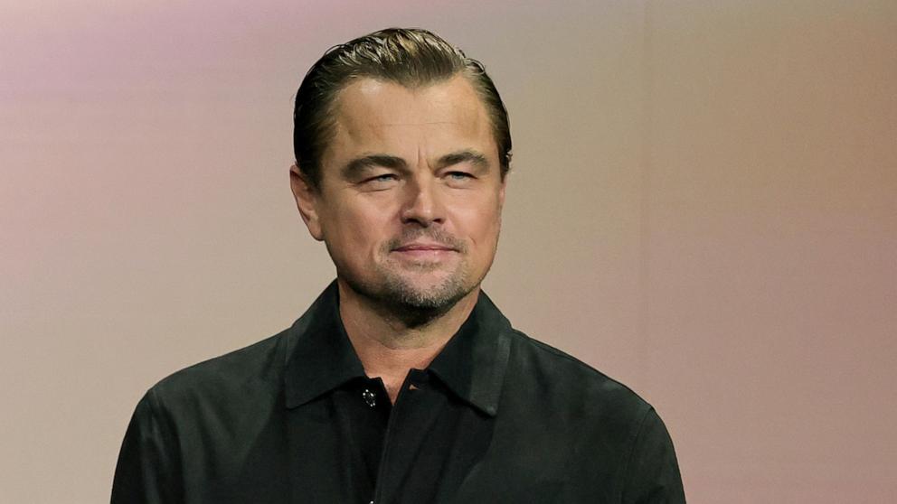 PHOTO: Leonardo DiCaprio promotes the upcoming film "One Battle After Another" during CinemaCon, April 01, 2025 in Las Vegas, Nevada.