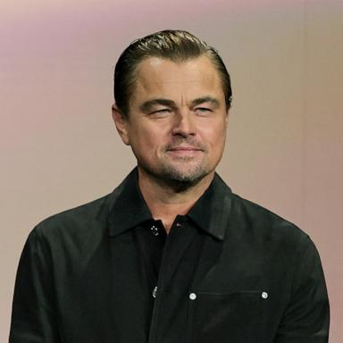 PHOTO: Leonardo DiCaprio promotes the upcoming film "One Battle After Another" during CinemaCon, April 01, 2025 in Las Vegas, Nevada.