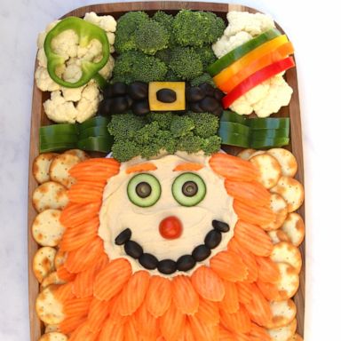 PHOTO: A leprechaun-inspired veggie snacking board for St. Patrick's Day.