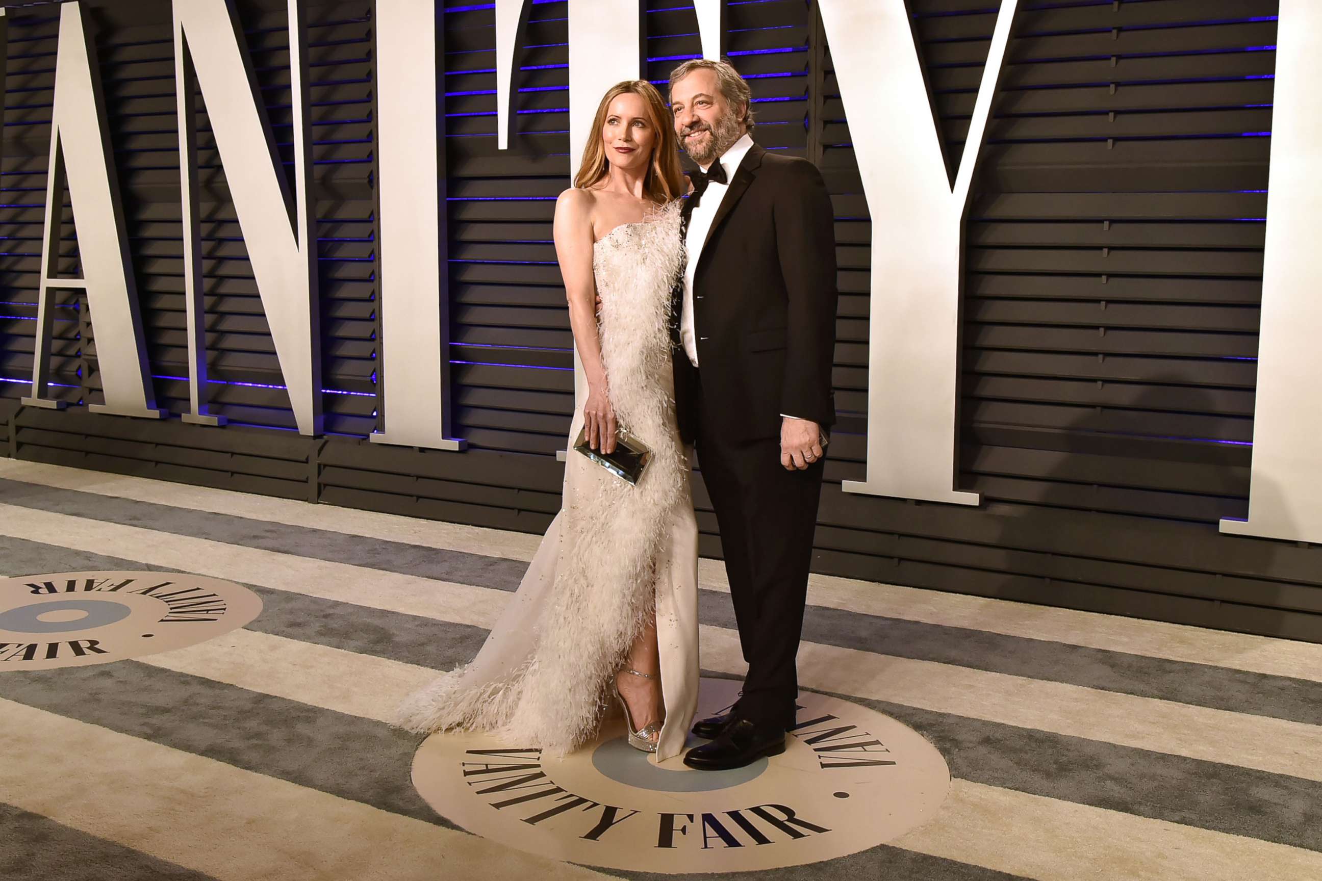 PHOTO: Leslie Mann and Judd Apatow attend the 2019 Vanity Fair Oscar Party hosted by Radhika Jones at Wallis Annenberg Center for the Performing Arts, Feb. 24, 2019, in Beverly Hills, Calif.