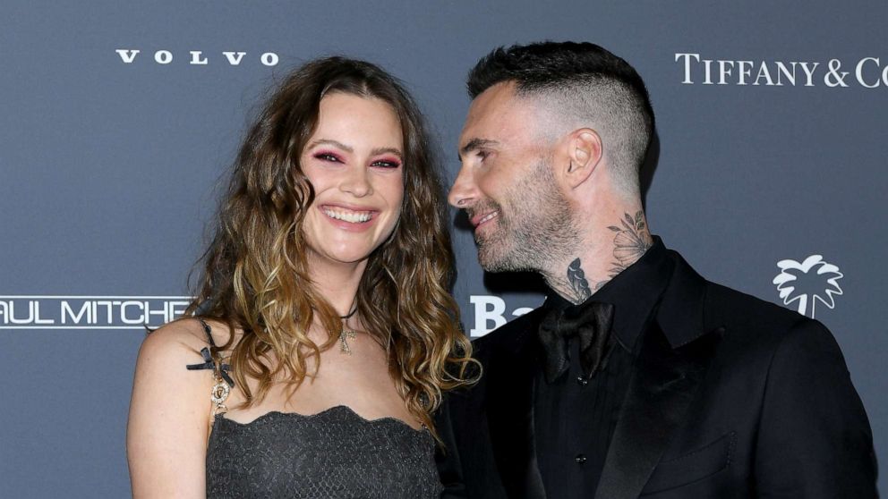 PHOTO: Behati Prinsloo and Adam Levine attend Baby2Baby 10-Year Gala Presented by Paul Mitchell at Pacific Design Center, Nov. 13, 2021 in West Hollywood, Calif.