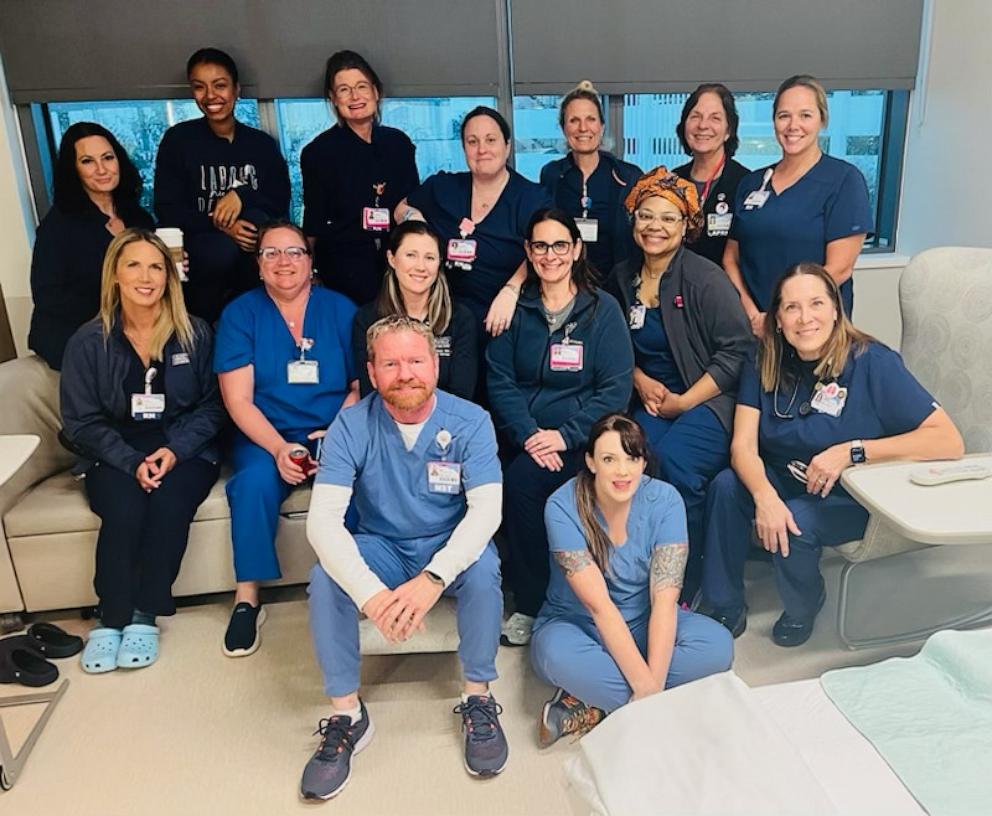 PHOTO: The labor and delivery team at Sarasota Memorial Hospital in Sarasota, Florida.