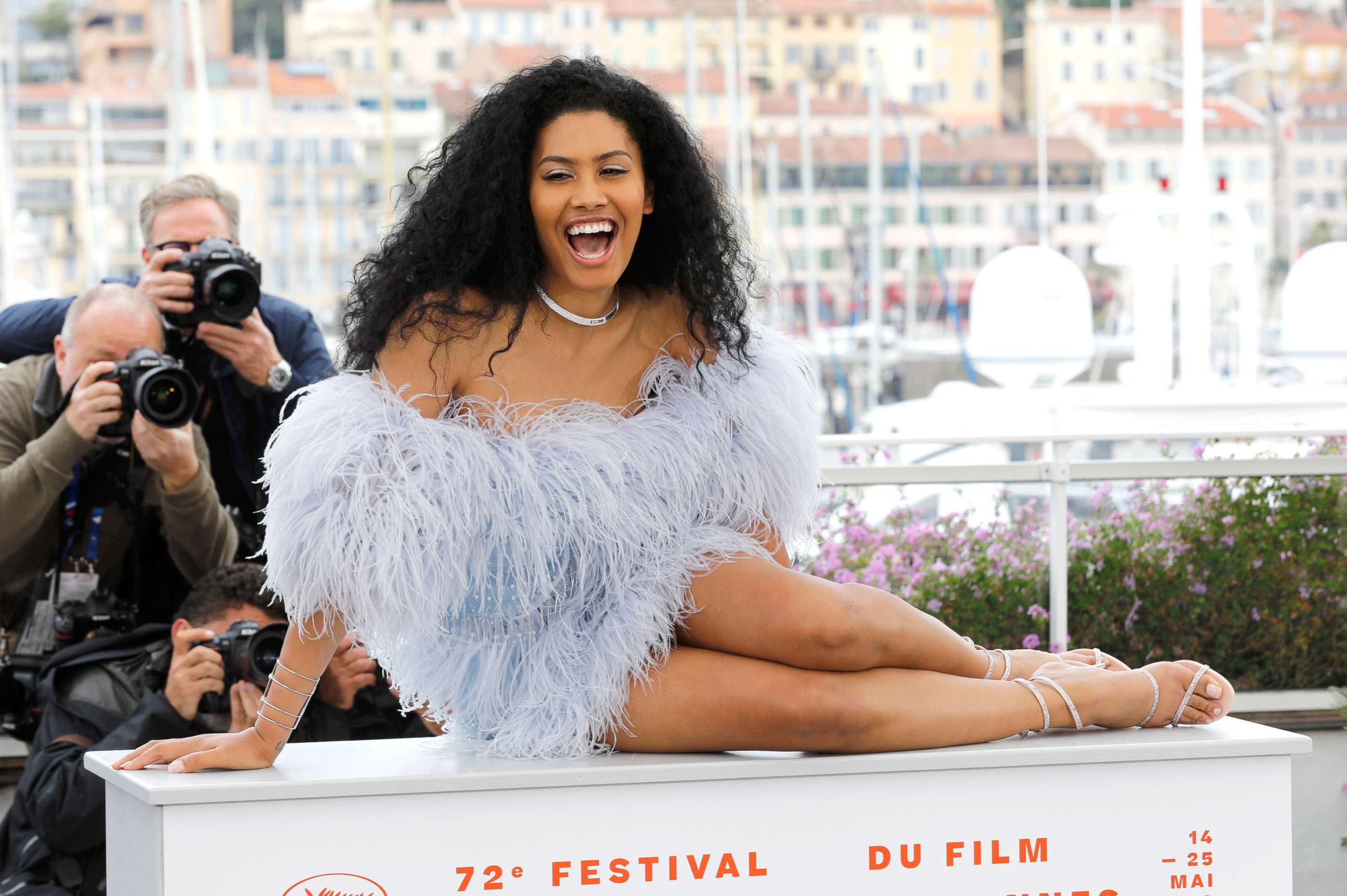 PHOTO: Leyna Bloom poses for photographers during the 72nd Cannes Film Festival on May 19, 2019 in Cannes, France.