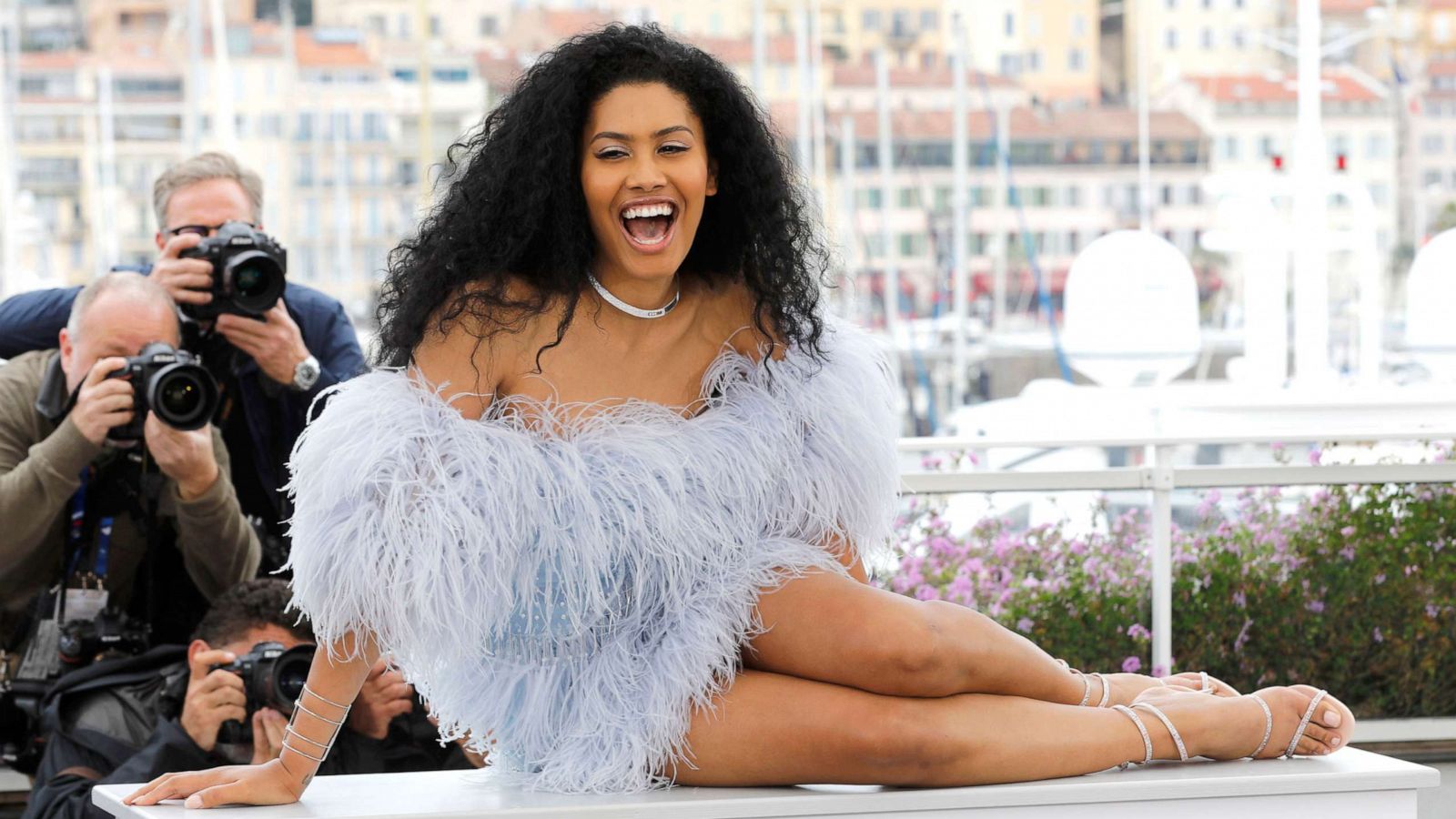 PHOTO: Leyna Bloom poses for photographers during the 72nd Cannes Film Festival on May 19, 2019 in Cannes, France.