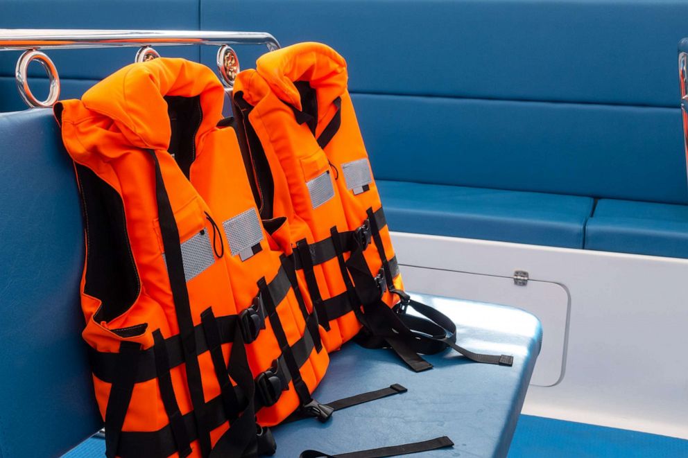 PHOTO: Life-jacket in speed boat.