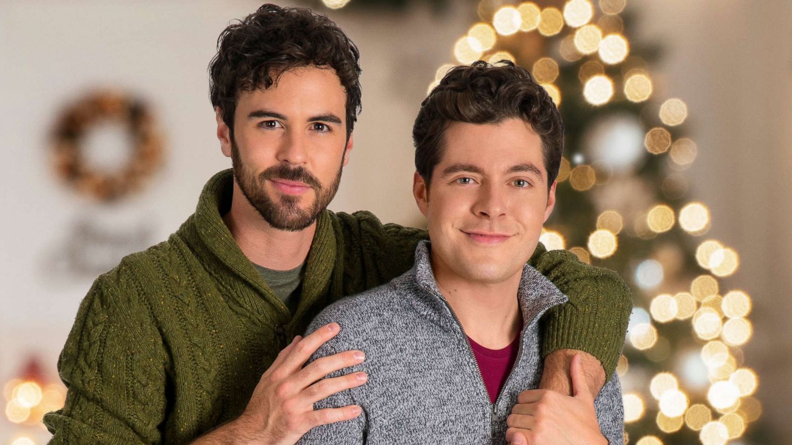 PHOTO: Ben Lewis and Blake Lee star in "The Christmas Setup," Lifetime's first gay holiday movie.