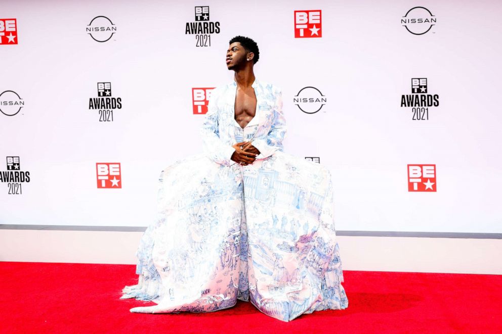 PHOTO: Lil Nas X attends the BET Awards 2021 at Microsoft Theater on June 27, 2021, in Los Angeles.