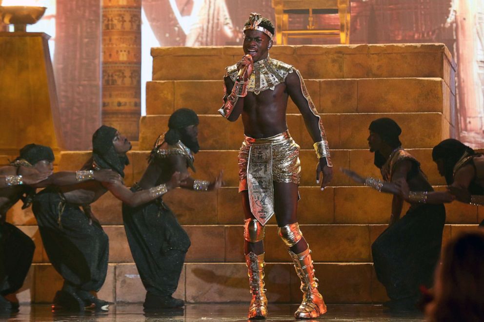 PHOTO: Lil Nas X performs onstage at the BET Awards 2021 at Microsoft Theater on June 27, 2021, in Los Angeles.