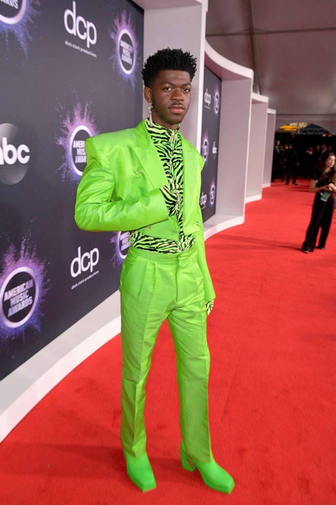 PHOTO: Lil Nas X attends the 2019 American Music Awards at Microsoft Theater on Nov. 24, 2019 in Los Angeles.