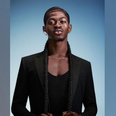PHOTO: Lil Nas X poses for a photo for a new YSL Beauty campaign.