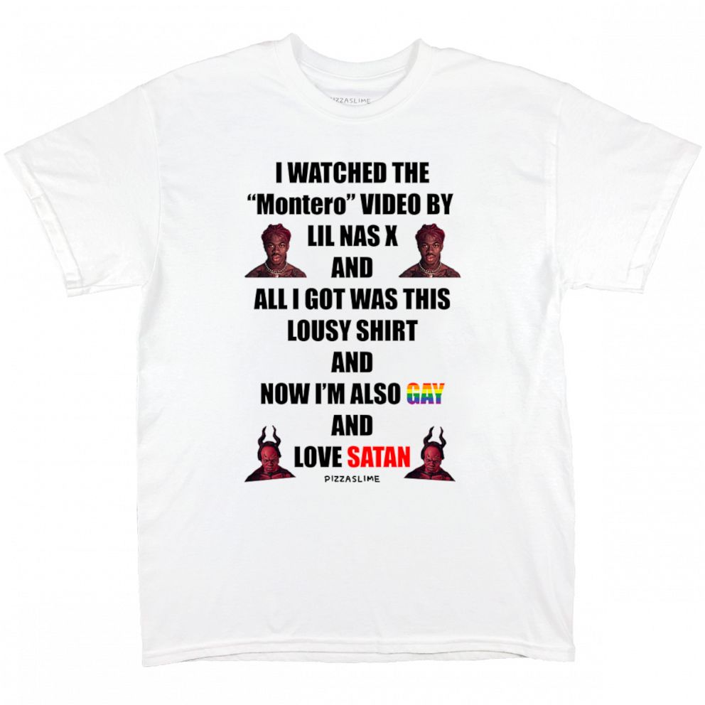 Lil Nas X drops new T-shirts inspired by controversial 'Montero