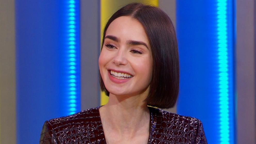 PHOTO: Lily Collins, the star of "Emily in Paris," confirmed on GMA that the show is getting a fifth season, Sept. 16, 2024.