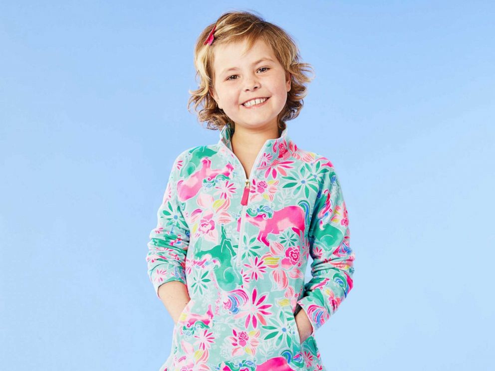 PHOTO: Mary poses in her Magical Mary print she created with her Make-A-Wish wish.