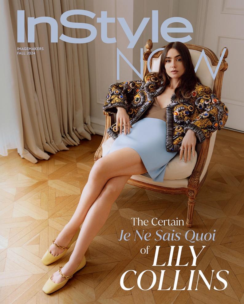 PHOTO: Fall 2024 cover of InStyle with Lily Collins.