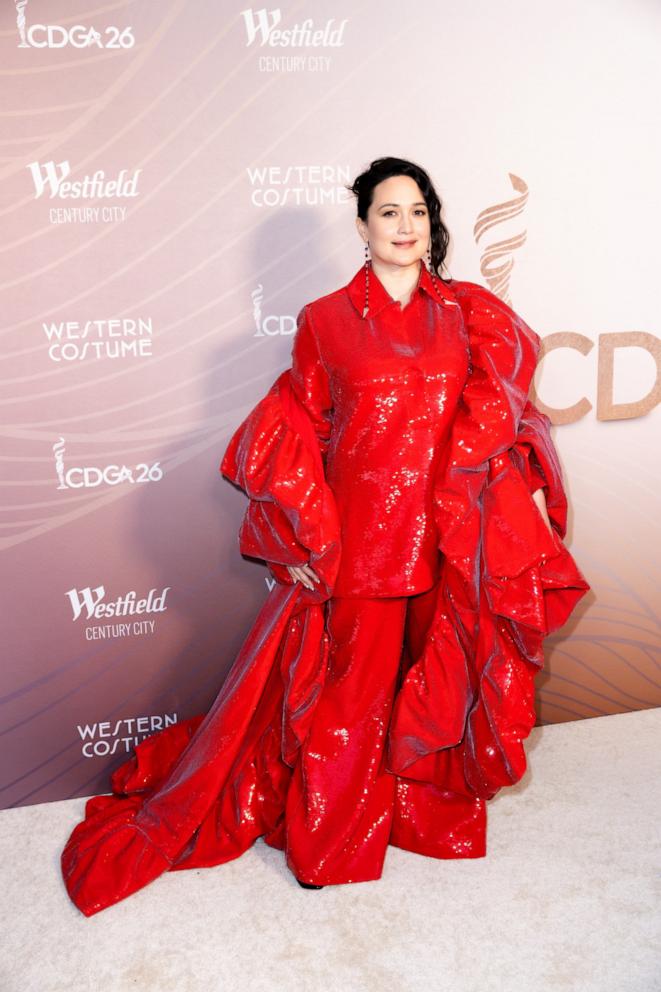 PHOTO: Lily Gladstone attends the 26th Annual Costume Designers Guild Awards at NeueHouse Hollywood on February 21, 2024 in Hollywood, California.