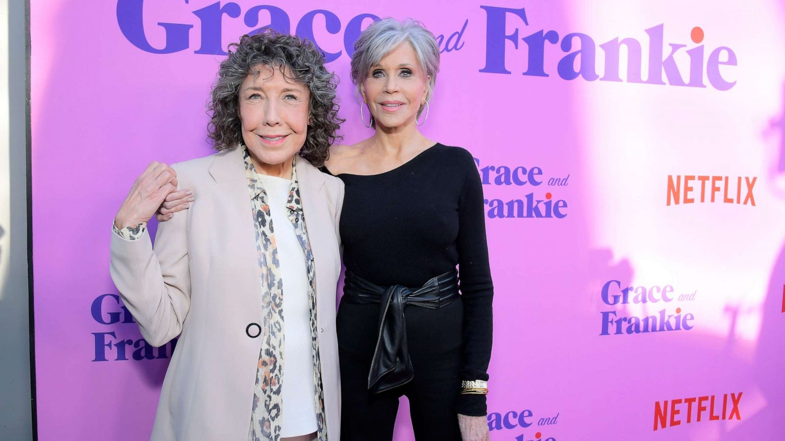 PHOTO: Jane Fonda and Lily Tomlin attend the Special FYC Event For Netflix's "Grace And Frankie" in Los Angeles, April 23, 2022.