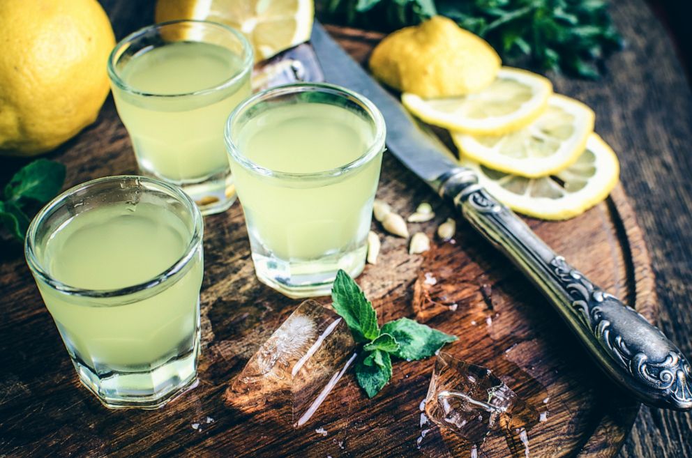 PHOTO: Stock photo of Italian liqueur, Limoncello.