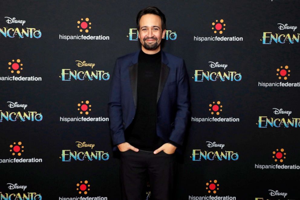 PHOTO: In this Nov. 17, 2021, file photo, Lin-Manuel Miranda attends the New York premiere of Disney's Encanto, in New York.