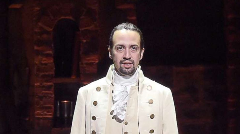 PHOTO: In this file photo, actor, composer Lin-Manuel Miranda performs on stage during "Hamilton" GRAMMY performance for The 58th GRAMMY Awards at Richard Rodgers Theater, Feb. 15, 2016, in New York City.