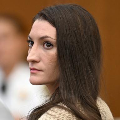 PHOTO: Lindsay Clancy, looks toward reporters in the courtroom during proceedings in her murder trial, in Plymouth, Massachusetts, August 20, 2026. 