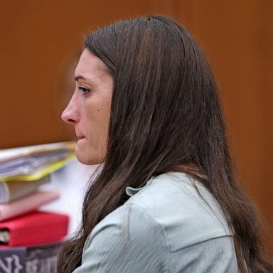 PHOTO: Lindsay Clancy reacts during her murder trial in Plymouth Superior Court, Plymouth, Mass., Aug. 17, 2026.