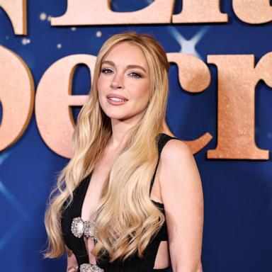 PHOTO: Lindsay Lohan attends the screening of Netflix's "Our Little Secret" at The Paris Theatre on Nov. 18, 2024, in New York.