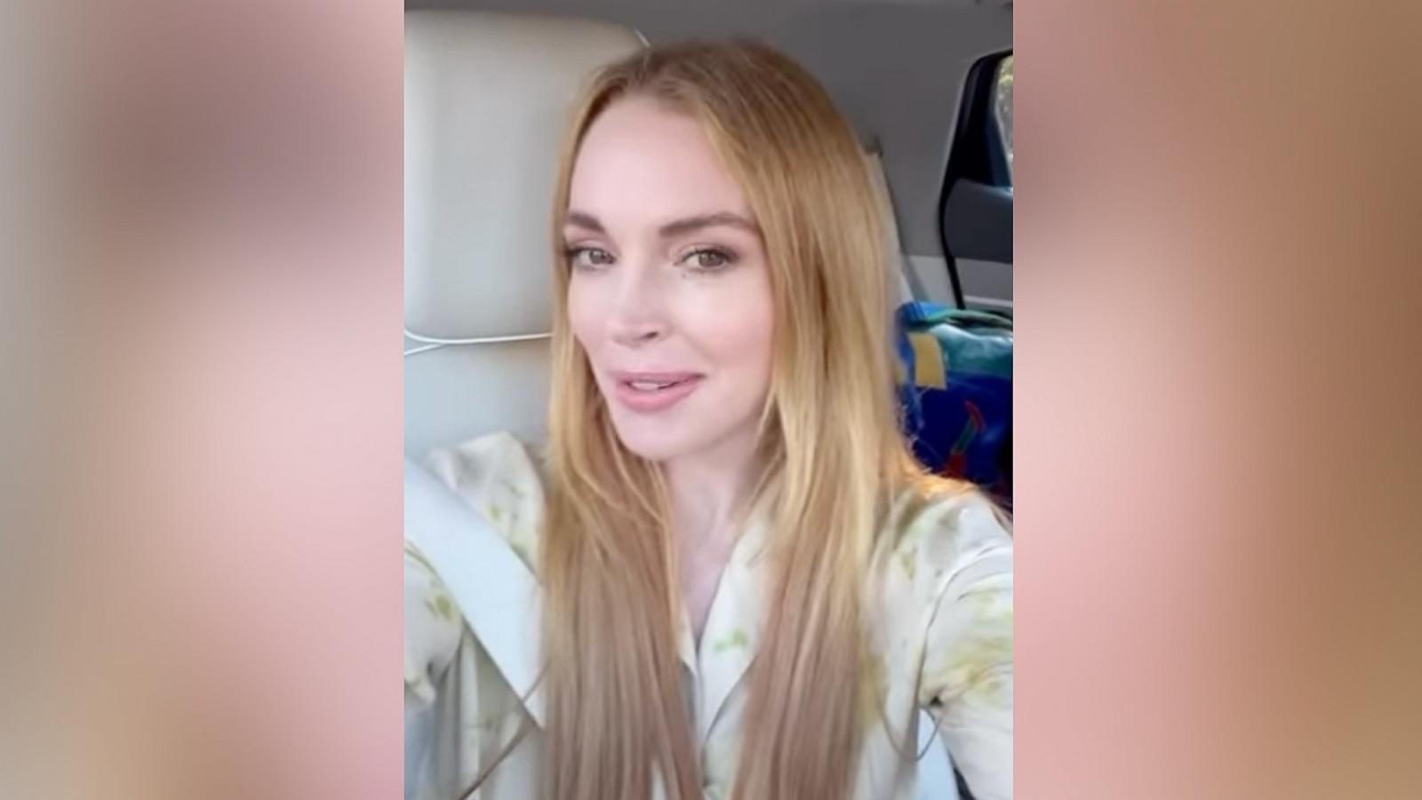 PHOTO: Lindsay Lohan shared a video with Jamie Lee Curtis taking part in the "very demure" trend.