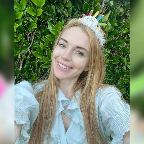 608px x 608px - Lindsay Lohan shares fun selfie, says she's 'cherishing every second' -  Good Morning America