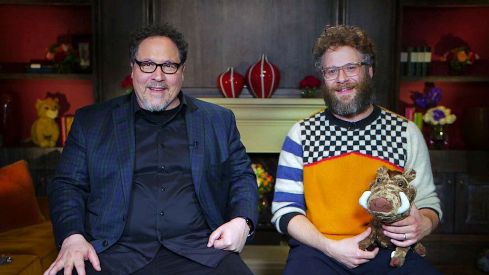 PHOTO: The Lion King" director Jon Favreau and Seth  Rogen, who voices Pumbaa, talk to "GMA" about the latest Disney film.