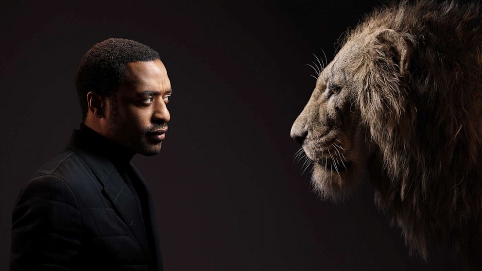 PHOTO: Chiwetel Ejiofor appears beside his "Lion King" character, Scar.