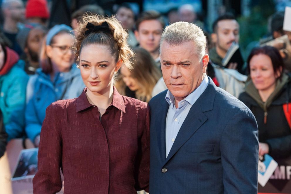 PHOTO: In this Oct. 6, 2019 file photo Karsen Liotta and Ray Liotta attend the UK film premiere of 'Marriage Story' at Odeon Luxe Leicester Square in London.