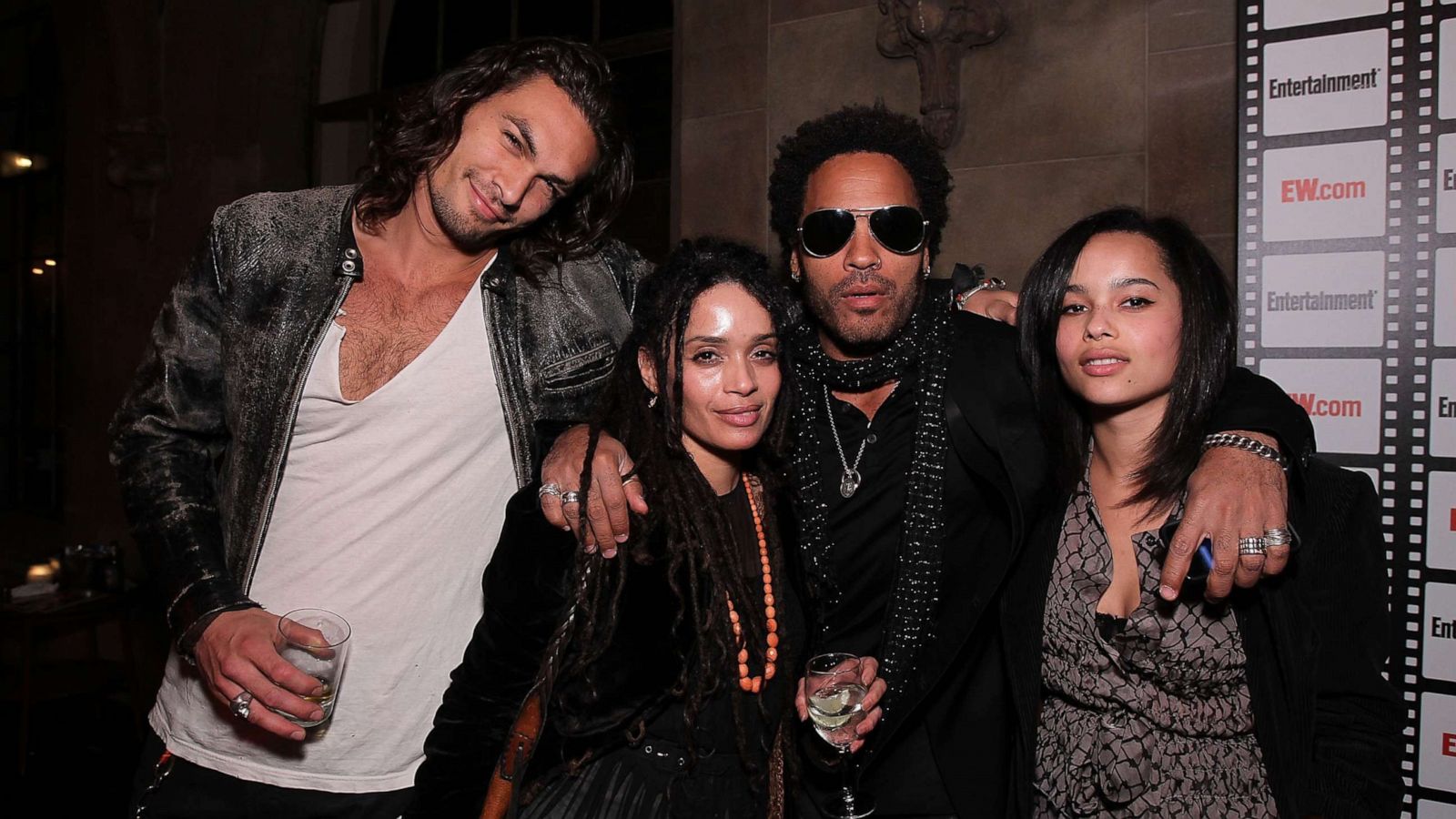 PHOTO: In this Feb. 25, 2010, file photo, Jason Momoa, Lisa Bonet, Lenny Kravitz and Zoe Kravitz appear at an Entertainment Weekly party in Los Angeles.