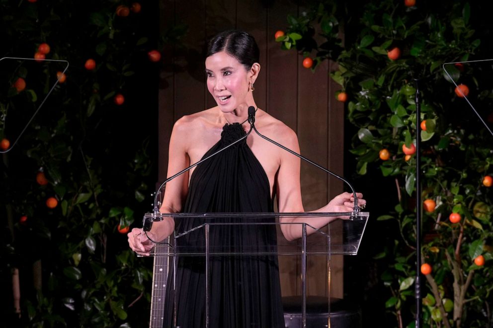 PHOTO: Lisa Ling speaks onstage a the Kering Foundation Second Annual Caring For Women Dinner at The Pool, Sept. 12, 2023 in New York City.