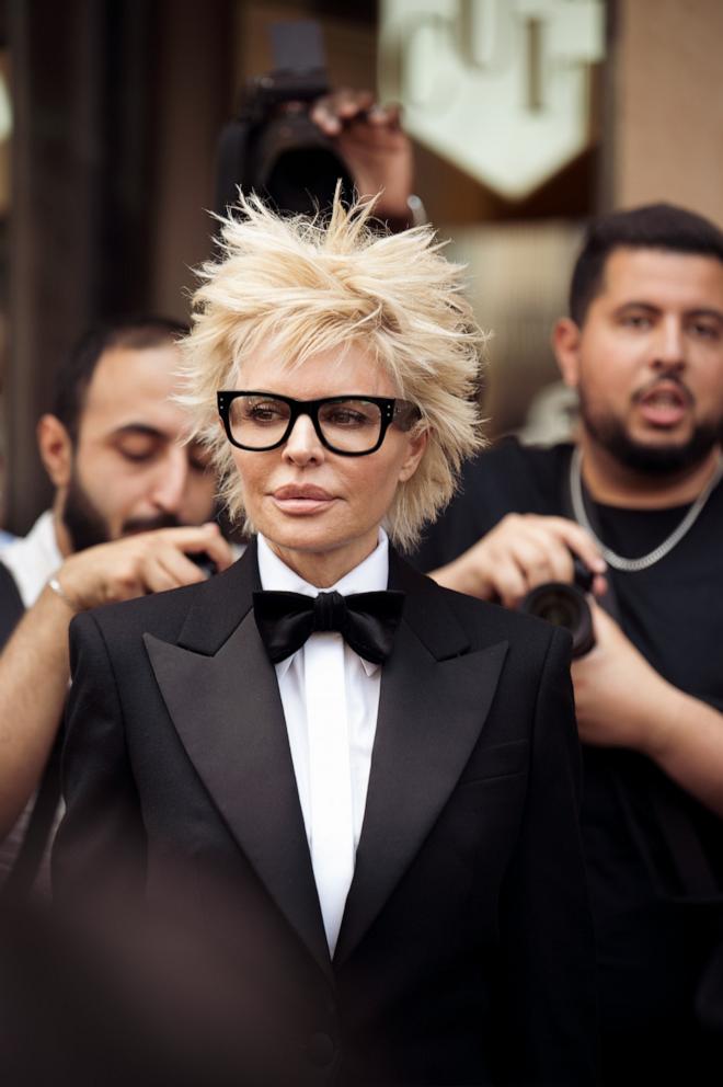 PHOTO: Lisa Rinna is shown outside the Viktor&Rolf show during the Haute Couture Fall/Winter 2024/2025 as part of Paris Fashion Week, on July 26, 2024, in Paris.