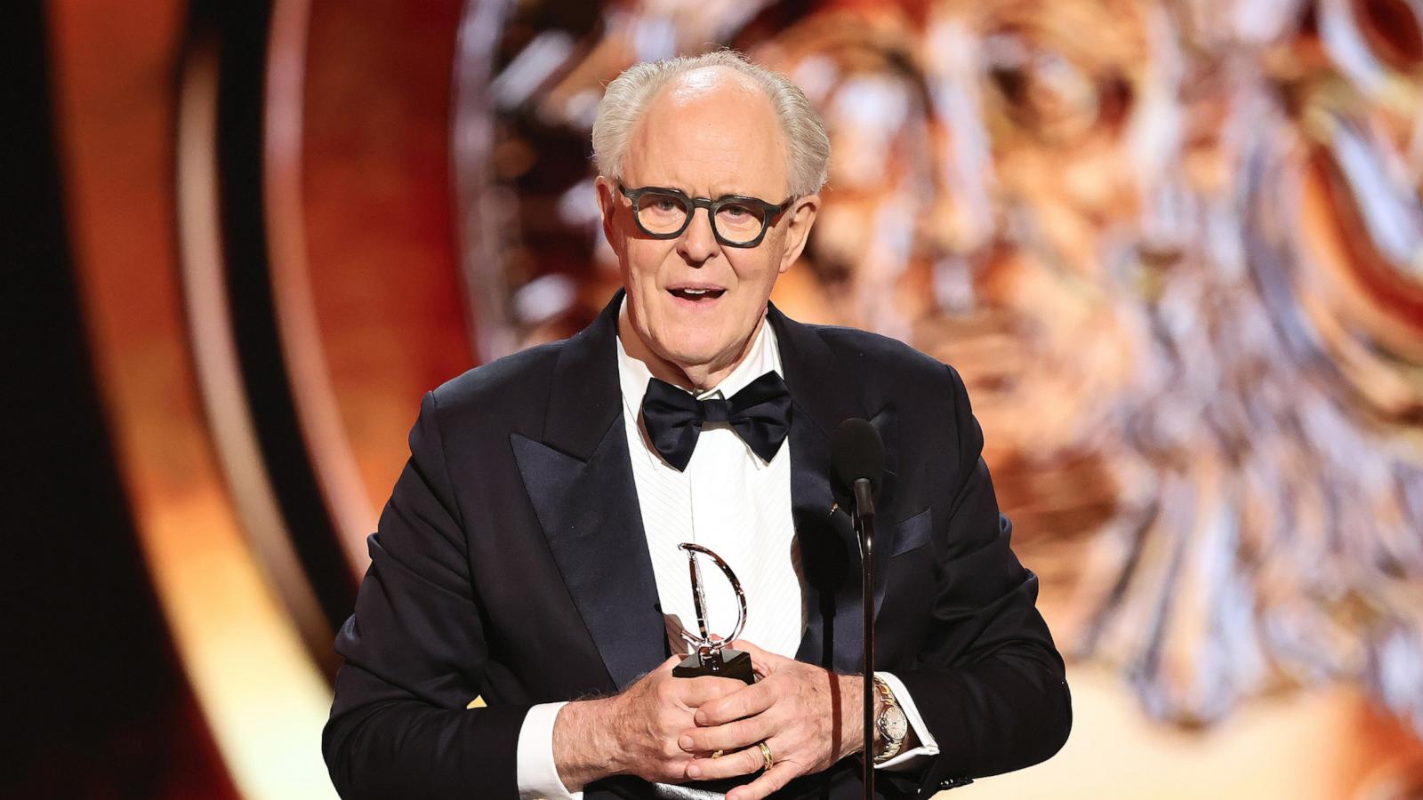 PHOTO: John Lithgow accepts the Best Performance by an Actor in a Leading Role in a Play award for Giant onstage during The 79th Annual Tony Awards at Radio City Music Hall on June 07, 2026 in New York City.