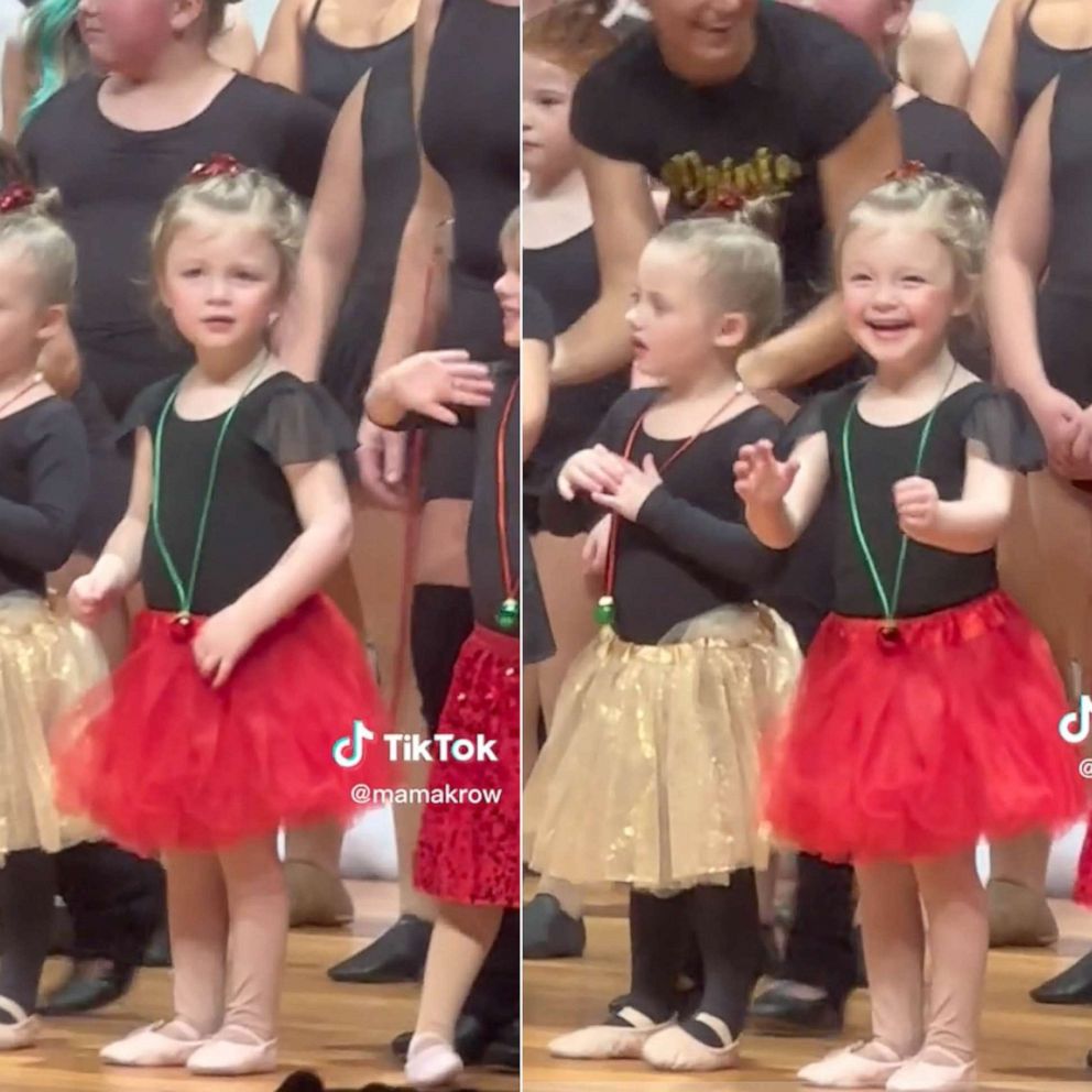VIDEO: This girl’s face is pure joy when she finds her family in the crowd