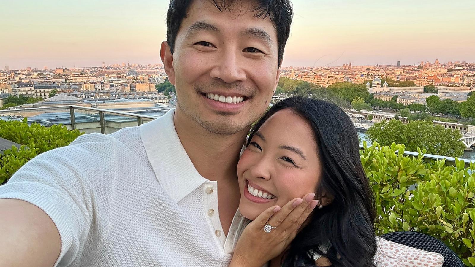 PHOTO: Simu Liu and Allison Hsu appear in this selfie from their engagement in Paris.