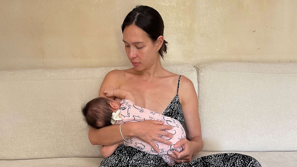 Liv Lo Golding holds her daughter Lyla in an undated handout photo.