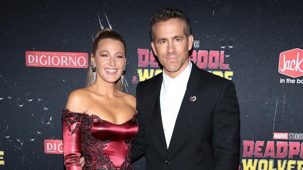 PHOTO: Blake Lively and Ryan Reynolds attend the "Deadpool & Wolverine" New York Premiere on July 22, 2024 in New York City.