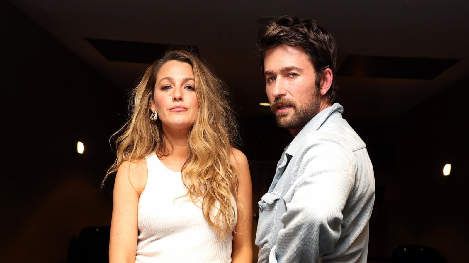 PHOTO: Blake Lively and Brandon Sklenar seen at a surprise screening of IT ENDS WITH US, in theaters August 9 from Columbia Pictures at AMC Grapevine Mills 24 on June 15, 2024 in Grapevine, Texas.