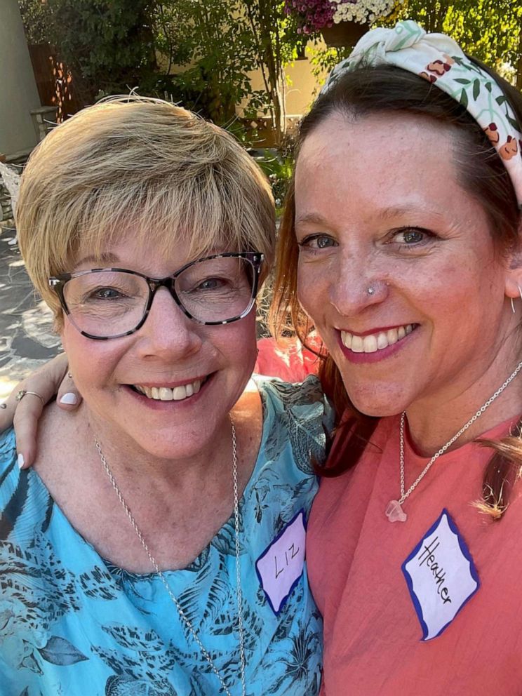 PHOTO: Liz Dyer and Heather Diaz connected through the Mama Bears Facebook group, an online support group specifically for mothers of LGBTQ+ youth.