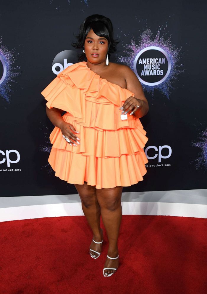 PHOTO: Lizzo attends the 2019 American Music Awards at Microsoft Theater on Nov. 24, 2019 in Los Angeles.