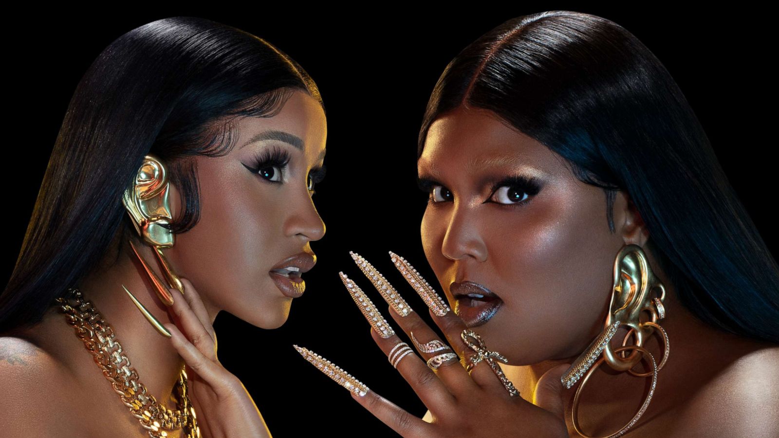 PHOTO: Cardi B and Lizzo are pictured here on the cover of the single "Rumors."