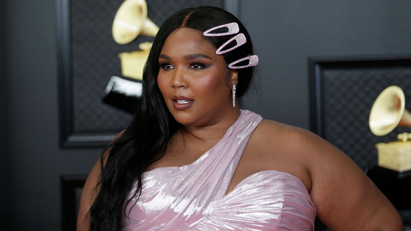 PHOTO: Lizzo at The 63rd Annual Grammy's in Los Angeles, March 14, 2021.