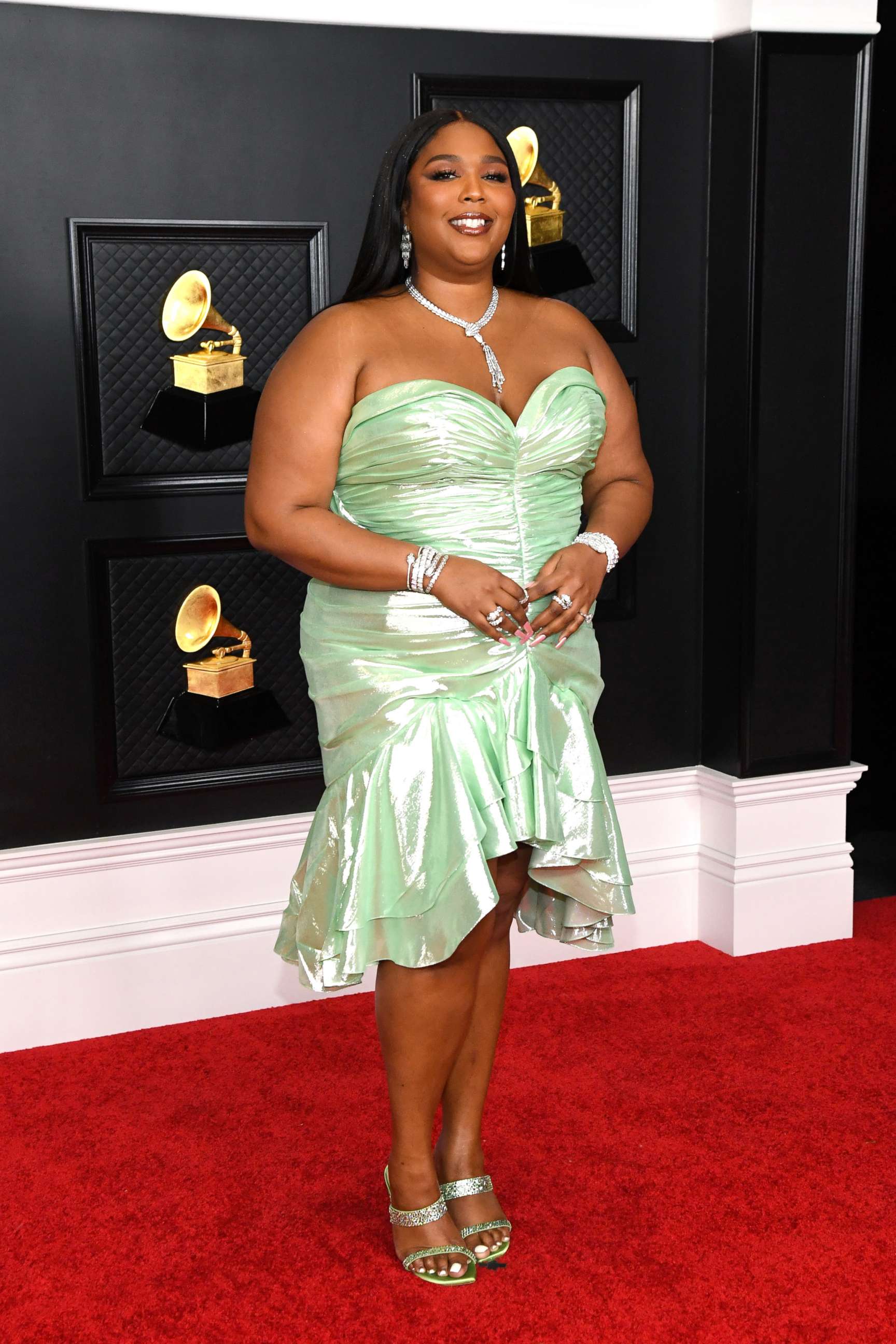 PHOTO: Lizzo attends the 63rd Annual GRAMMY Awards at Los Angeles Convention Center on March 14, 2021 in Los Angeles.