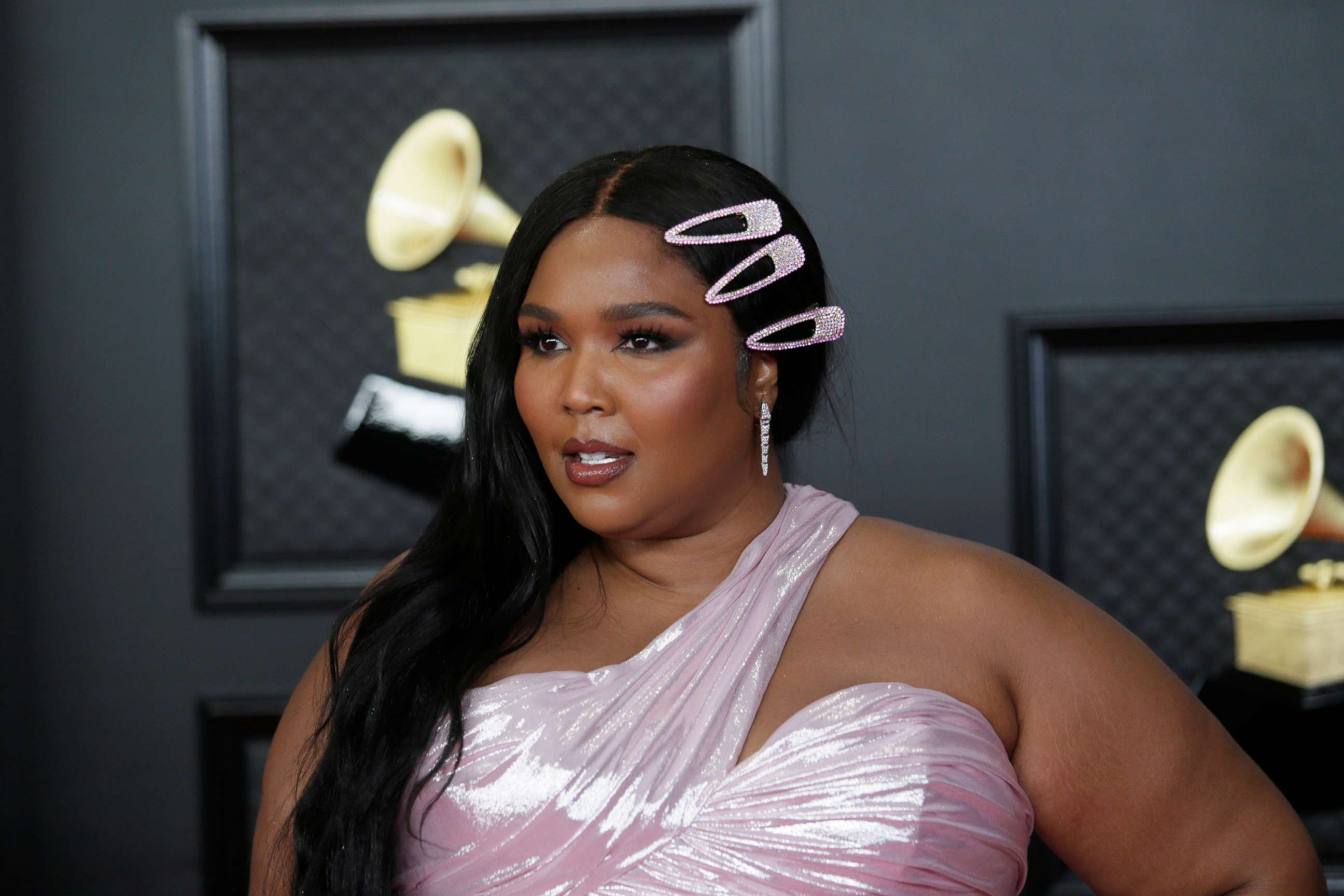 PHOTO: In this March 14, 2021, file photo, Lizzo attends the Grammy Awards in Los Angeles.