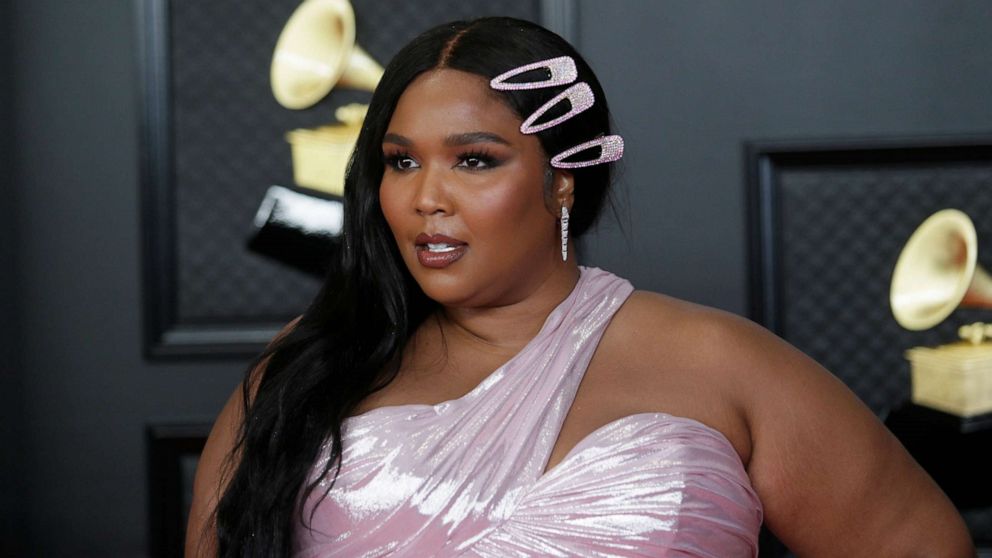 PHOTO: In this March 14, 2021, file photo, Lizzo attends the Grammy Awards in Los Angeles.